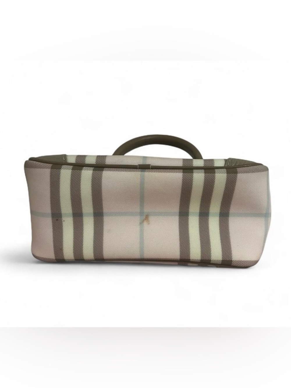 Burberry Mini Boston Bag Pink Nova Check Canvas Y2K - Picture 3 of 8